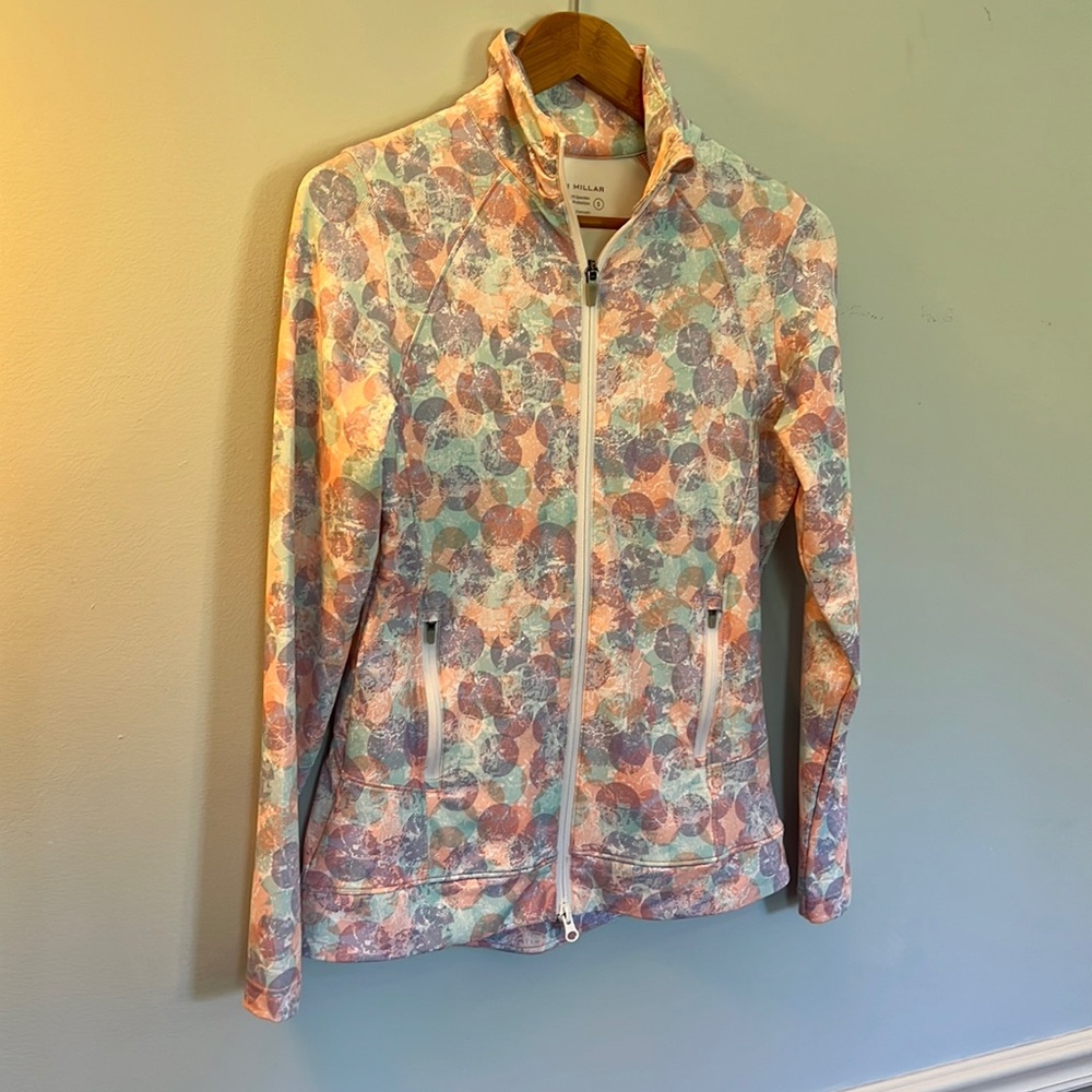 Peter Millar Golf UV protection full zip layer: Size S pastel colors